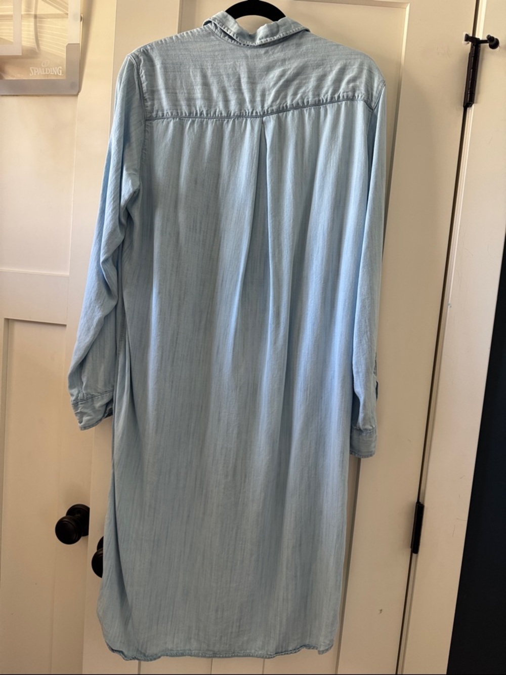 Grayson Light Blue Long Sleeve Shirt Dress Size Small - Picture 4 of 5